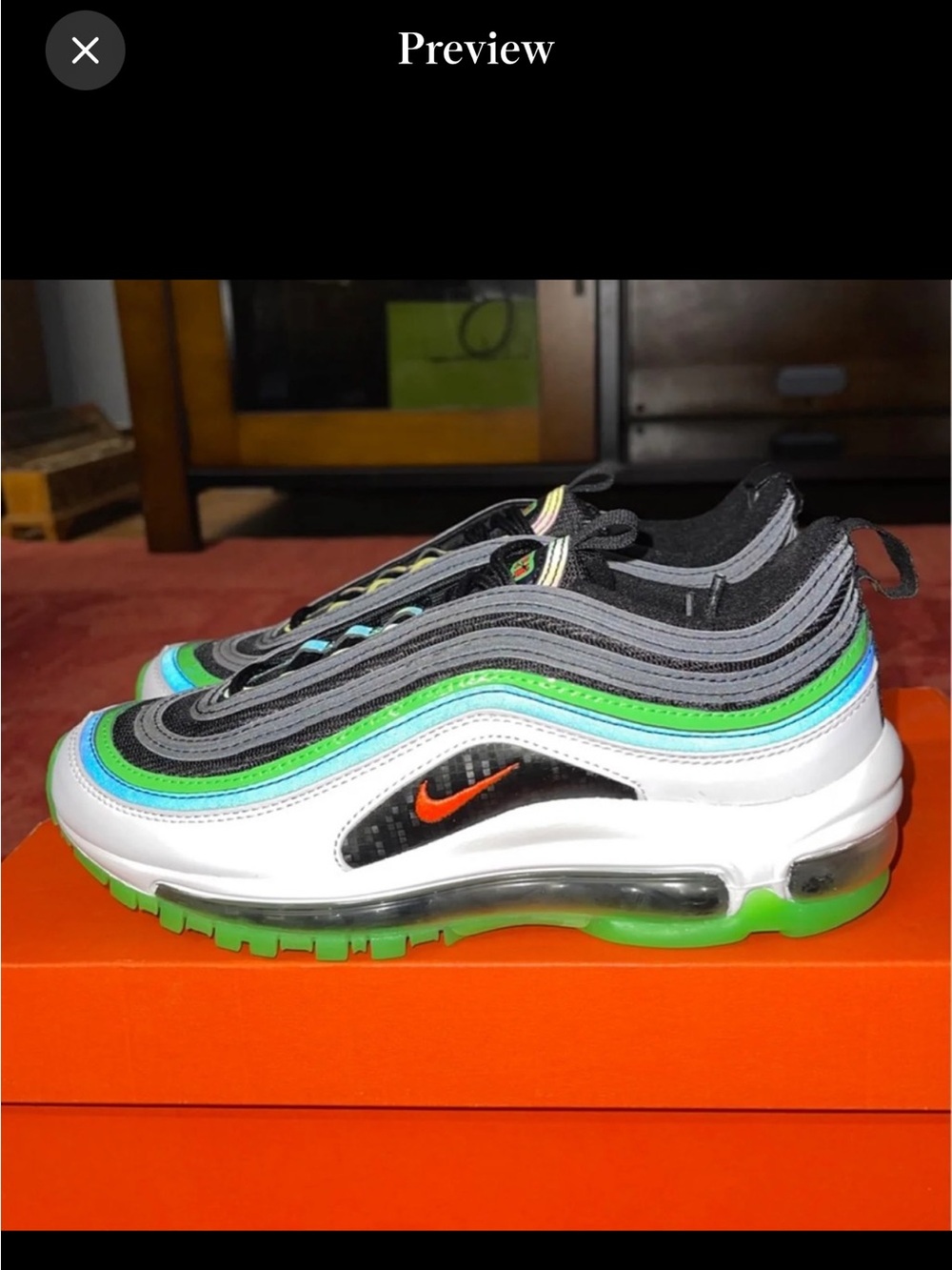 Air Max 97 GS 'Black Green'